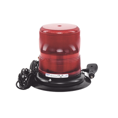 Baliza LED color rojo con montaje magnético de succión de 7" de altura