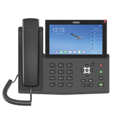 Teléfono IP  Android Empresarial para 20 lineas SIP, pantalla táctil, Wi-Fi y Bluetooth, PoE, hasta 112 botones DSS, puertos Gigabit, soporta recepción de video.