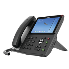 Teléfono IP  Android Empresarial para 20 lineas SIP, pantalla táctil, Wi-Fi y Bluetooth, PoE, hasta 112 botones DSS, puertos Gigabit, soporta recepción de video.