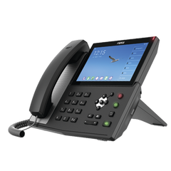 Teléfono IP  Android Empresarial para 20 lineas SIP, pantalla táctil, Wi-Fi y Bluetooth, PoE, hasta 112 botones DSS, puertos Gigabit, soporta recepción de video.