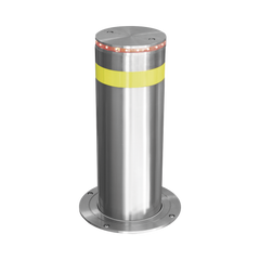 Bolardo Hidráulico Antiembestida 220 mm × 600 mm / Acero Inoxidable 304 / 200,000 J de Resistencia al Impacto / Bomba Hidráulica Integrada / Ciclo de 4 seg / 100 Ciclos por Hora