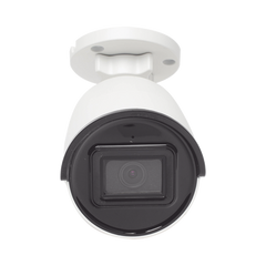 Bala IP 4 Megapixel / Lente 2.8 mm / 40 mts IR EXIR / IP67 / WDR 120 dB / PoE / Micrófono Integrado / Videoanaliticos (Filtro de Falsas Alarmas) / Ultra Baja Iluminación