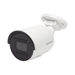Bala IP 4 Megapixel / Lente 2.8 mm / 40 mts IR EXIR / IP67 / WDR 120 dB / PoE / Micrófono Integrado / Videoanaliticos (Filtro de Falsas Alarmas) / Ultra Baja Iluminación