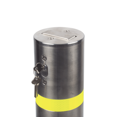 Bolardo Desmontable de Acero Inoxidable  de 900 mm de Altura /  Ideal para aplicaciones de delimitaciones vehiculares y peatonales