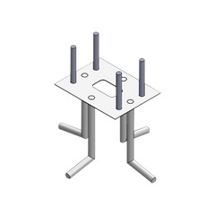 Ancla Para Sujeción al Piso Compatible con Todas las Barreras Vehiculares XB, XBF y XBS