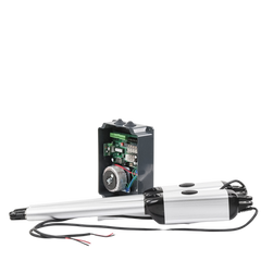 Kit de brazos para automatizar portones vehiculares abatibles de 2 hojas/ 3 Mts / 300 Kg / Uso solo residencial / Compatible con respaldo de energía
