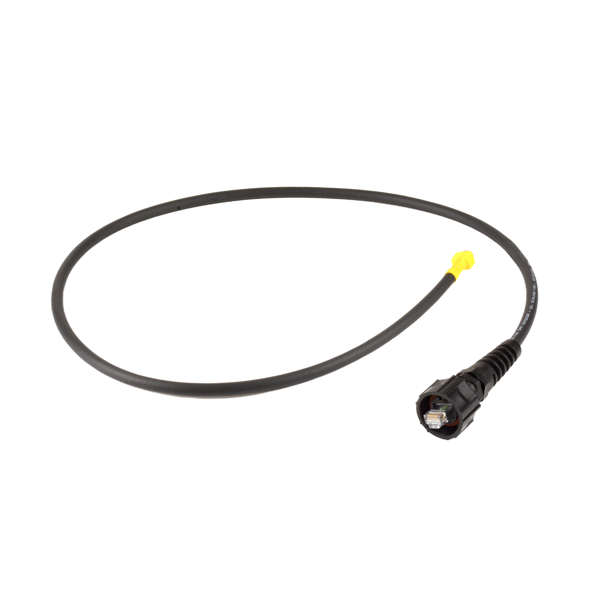 Patch Cord Industrial Ruggedized a Plug Modular, Cat6, de 0.91 Metros (3 Pies), Color Negro