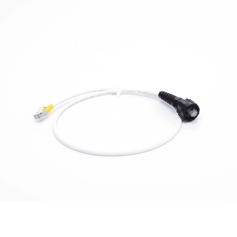 Patch Cord Reforzado Industrial (Ruggedized), Cat6A Blindado S/FTP, CM/LS0H, 0.91 Metros (3 Pies)