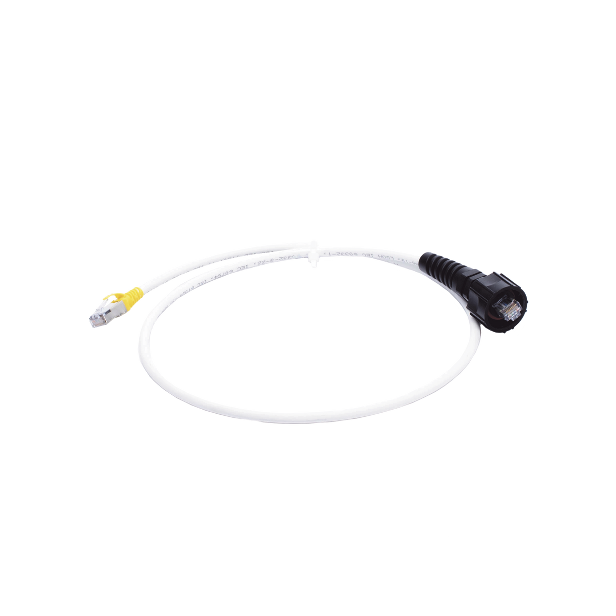 Patch Cord Reforzado Industrial (Ruggedized), Cat6A Blindado S/FTP, CM/LS0H, 0.91 Metros (3 Pies)