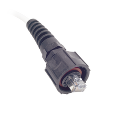 Patch Cord Reforzado Industrial (Ruggedized), Cat6A Blindado S/FTP, CM/LS0H, 2.13 Metros (7 Pies)