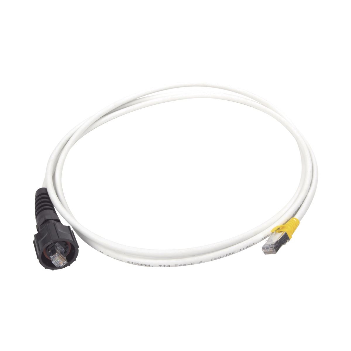 Patch Cord Reforzado Industrial (Ruggedized), Cat6A Blindado S/FTP, CM/LS0H, 2.13 Metros (7 Pies)
