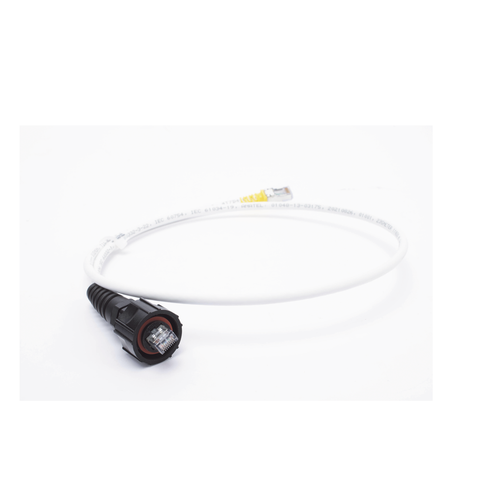 (XC6A-S10-B05) Patch Cord RJ45 Cat6A S/FTP T568A/B CM/LS0H1 Blanco Amarillo 3.05 Metros (10 Pies)