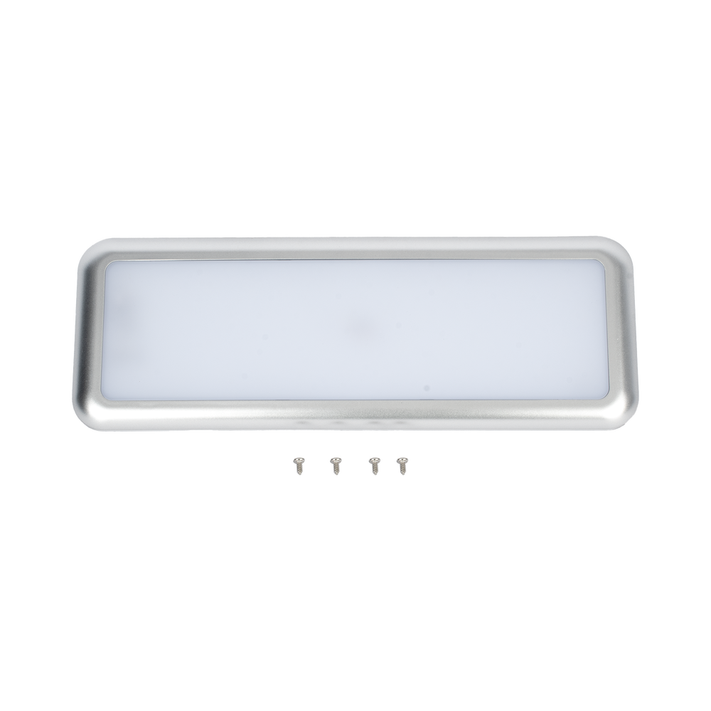 Luz LED Rectangular para interiores, 48 LED, 12-24 Vcd, 1392 lúmenes