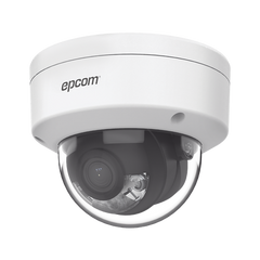 Domo IP 4 Megapixel / Lente 2.8 mm / ACUSENSE / ColorVu (30 mts Luz Blanca) / PoE / H.265+ / IP67 / IK08 / WDR 120 dB / Micro SD