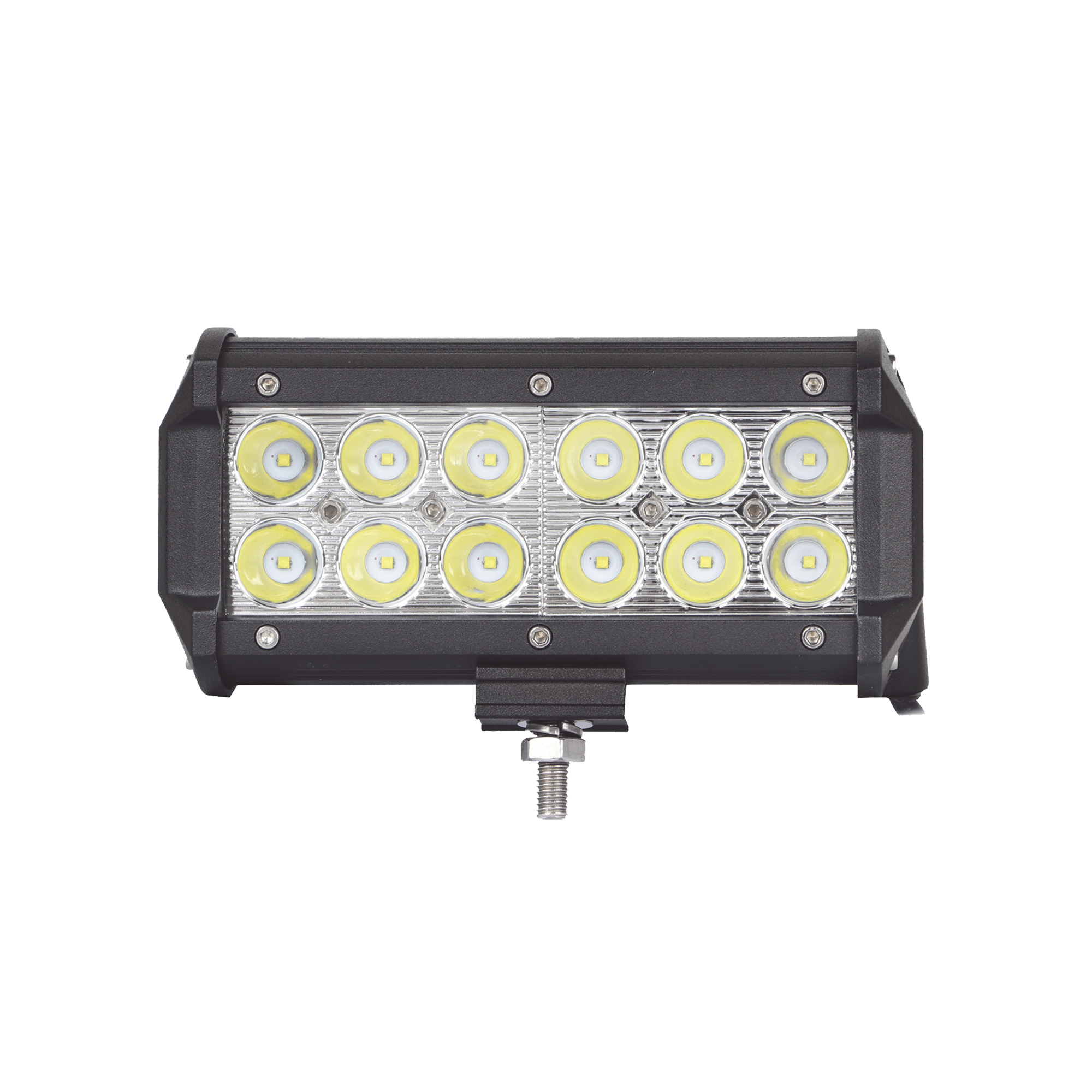 Barra de Luz de 12 LED, 1500 Lúmenes, 18 watts, 10-30 Vcc, IP67, 6.5 pulgadas