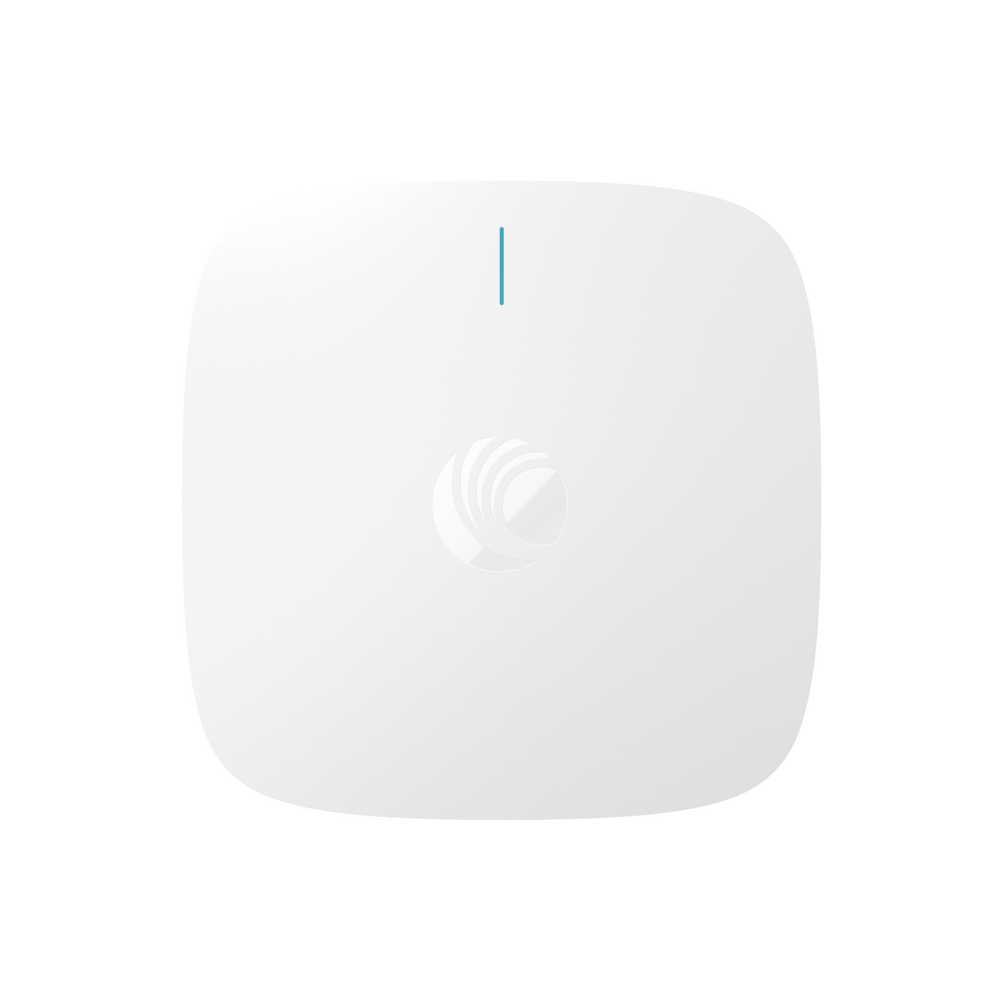 Punto de Acceso Empresarial Wi-Fi 6/6E XE3-4 / 3 Radios (2.4, 5 y 6 GHz) Definidos por Software (SDR) / Hasta 1,500 Clientes / Gestión desde la Nube cnMaestro / Seguridad WPA3 / Montaje en Techo o Plafón / Alimentación PoE