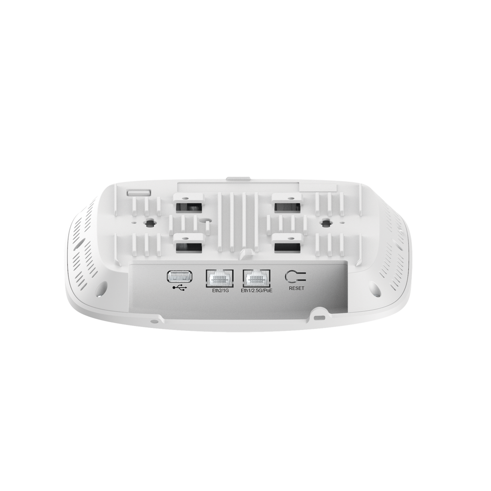 Punto de Acceso Empresarial Wi-Fi 6/6E XE3-4 / 3 Radios (2.4, 5 y 6 GHz) Definidos por Software (SDR) / Hasta 1,500 Clientes / Gestión desde la Nube cnMaestro / Seguridad WPA3 / Montaje en Techo o Plafón / Alimentación PoE