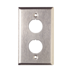Placa de Pared Reforzada, de Acero Inoxidable, Para Uso Industrial, de 2 Puertos