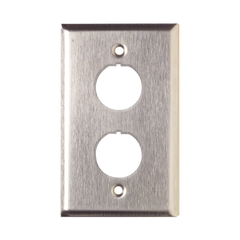 Placa de Pared Reforzada, de Acero Inoxidable, Para Uso Industrial, de 2 Puertos