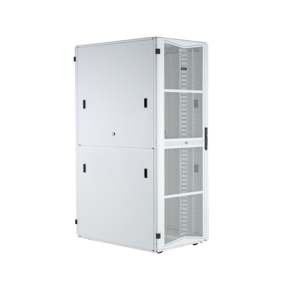 Gabinete FlexFusion para Centros de Datos, 42 UR, 600 mm de Ancho, 1070 mm de Profundidad, Fabricado en Acero, Color Blanco