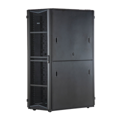 Gabinete FlexFusion para Centros de Datos, 45 UR, 700 mm de Ancho, 1070 mm de Profundidad, Sin Paneles Laterales, Fabricado en Acero, Color Negro