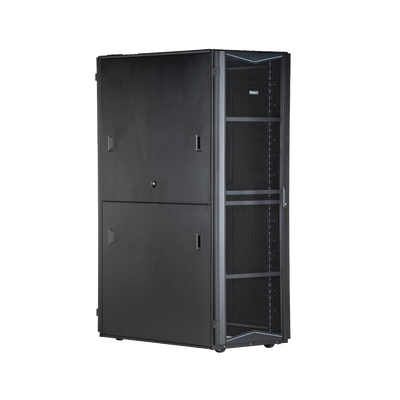 Gabinete FlexFusion para Centros de Datos, 42 UR, 800 mm de Ancho, 1070 mm de Profundidad, Fabricado en Acero, Color Negro