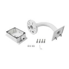 Montaje Universal de Pared con Cuello de Ganso y Caja de Conexiones / Compatible con Cámaras Domo y Bala