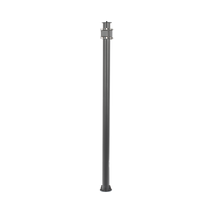 Poste Seccionado de 6 Metros / Tubos Mas Gruesos / Especializado para la Instalación de Videovigilancia / Incluye Base de Cimentación y Brazo para Cámara PTZ / Color Negro