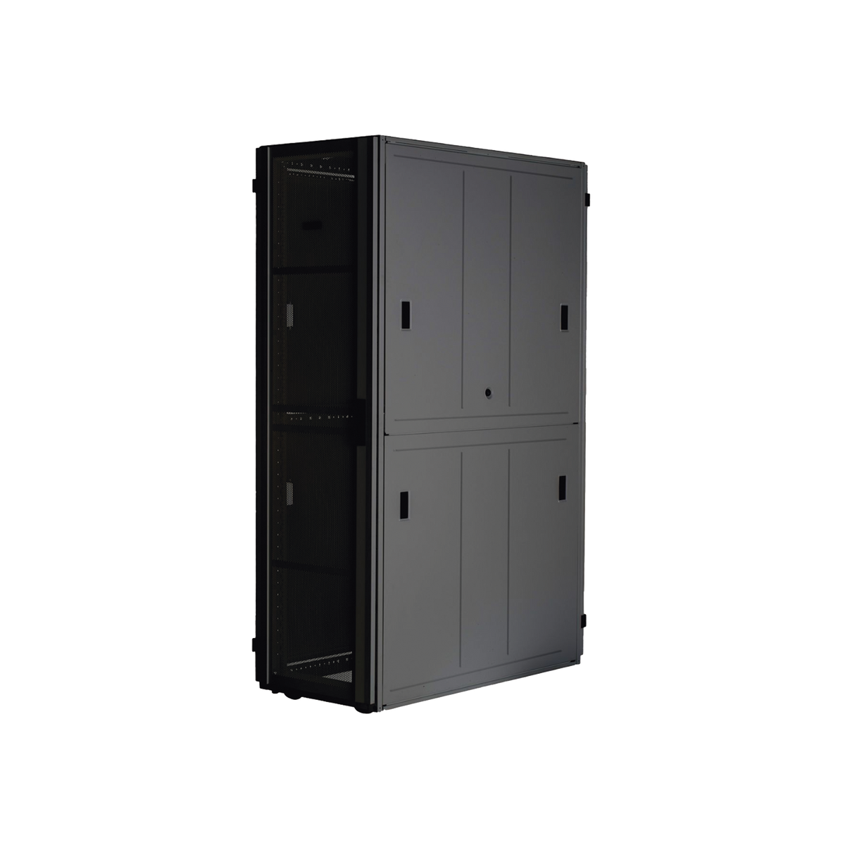 Gabinete FlexFusion™ XGL (Light) para Centros de Datos, 42 UR, 600 mm de Ancho, 1200 mm de Profundidad, Fabricado en Acero, Color Negro