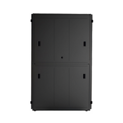 Gabinete FlexFusion™ XGL (Light) para Centros de Datos, 42 UR, 800 mm de Ancho, 1070 mm de Profundidad, Fabricado en Acero, Color Negro