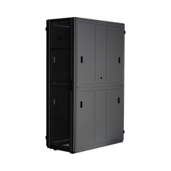 Gabinete FlexFusion™ XGL (Light) para Centros de Datos, 42 UR, 800 mm de Ancho, 1200 mm de Profundidad, Fabricado en Acero, Color Negro