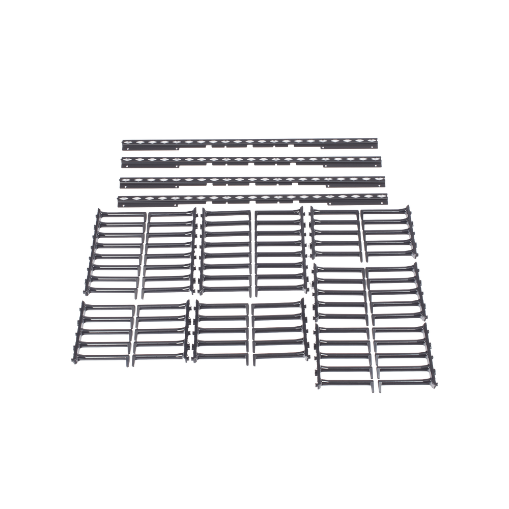 Kit de Dedos Para Administración de Cables en Gabinetes FlexFusion™ Light, de 42,  Dedos de 152 mm de Longitud, Color Negro