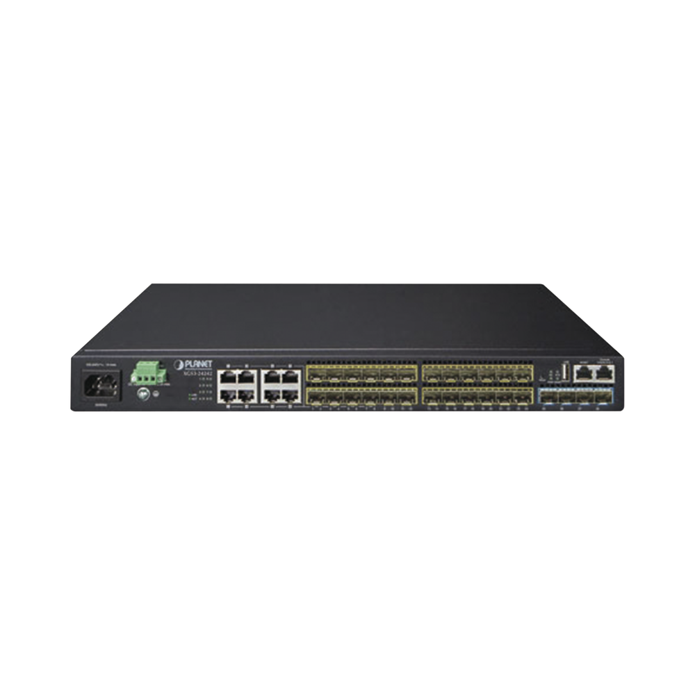 Switch Core Capa 3, 24 Puertos SFP 100/1000X, 8 Puertos Compartidos Gigabit Ethernet, 4 Puertos SFP de 10 Gbps