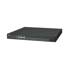 Switch Administrable Capa 3, 12 Puertos SFP de 10G, 8 Puertos 10/100/1000T, Con Alimentación Redundante (2 Fuentes de Alimentación AC).