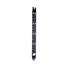 Panel Administrador de Cables Vertical para Gabinete FlexFusion™ de 42RU, Acepta Anillos en D, Anillos S1DR, S2DR y L; S1LR, S2LR, Color Negro
