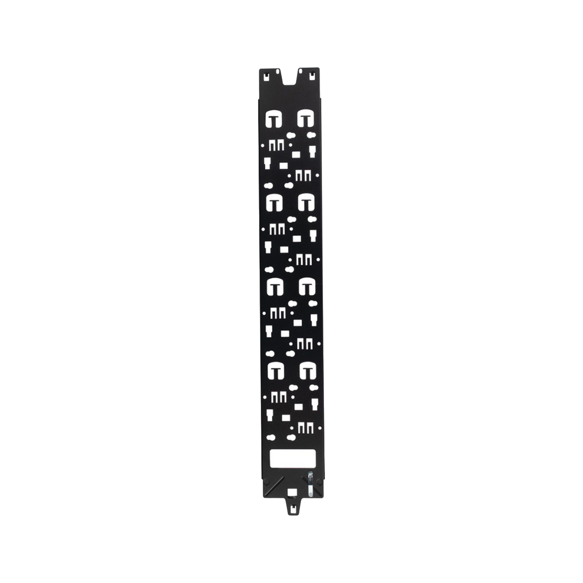 Panel Administrador de Cables Vertical para Gabinete FlexFusion™ de 42RU, Acepta Anillos en D, Anillos S1DR, S2DR y L; S1LR, S2LR, Color Negro