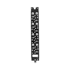 Panel Administrador de Cables Vertical para Gabinete FlexFusion™ de 45RU, Acepta Anillos en D, Anillos S1DR, S2DR y L; S1LR, S2LR, Color Negro