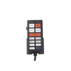 Sirena Vehicular de 100W de Potencia, Con Controlador Unimando Para Tonos, Control de 3 Salidas Auxiliares, Microfono e Interconexión a Radio