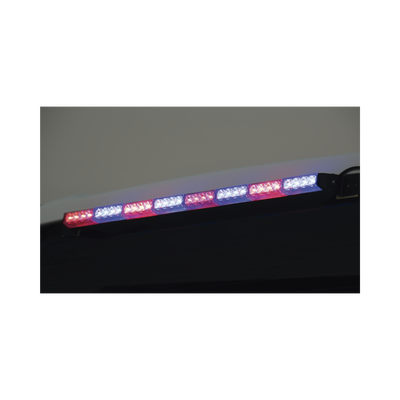Barra de Luz de Advertencia con 4 Módulos Rojo / Azul