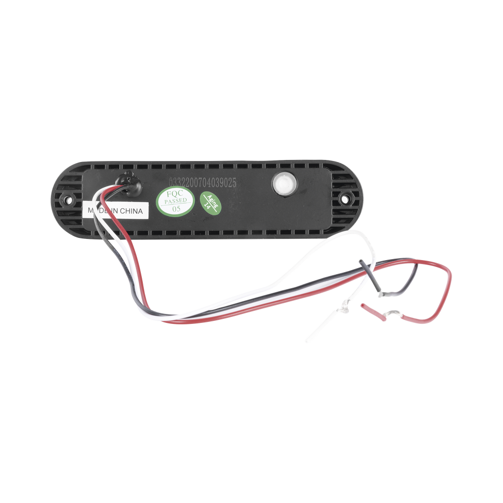 Luz Auxiliar Ultra Brillante  IP67 de 6 LEDs, Color Ambar/Claro, con mica transparente y bisel negro