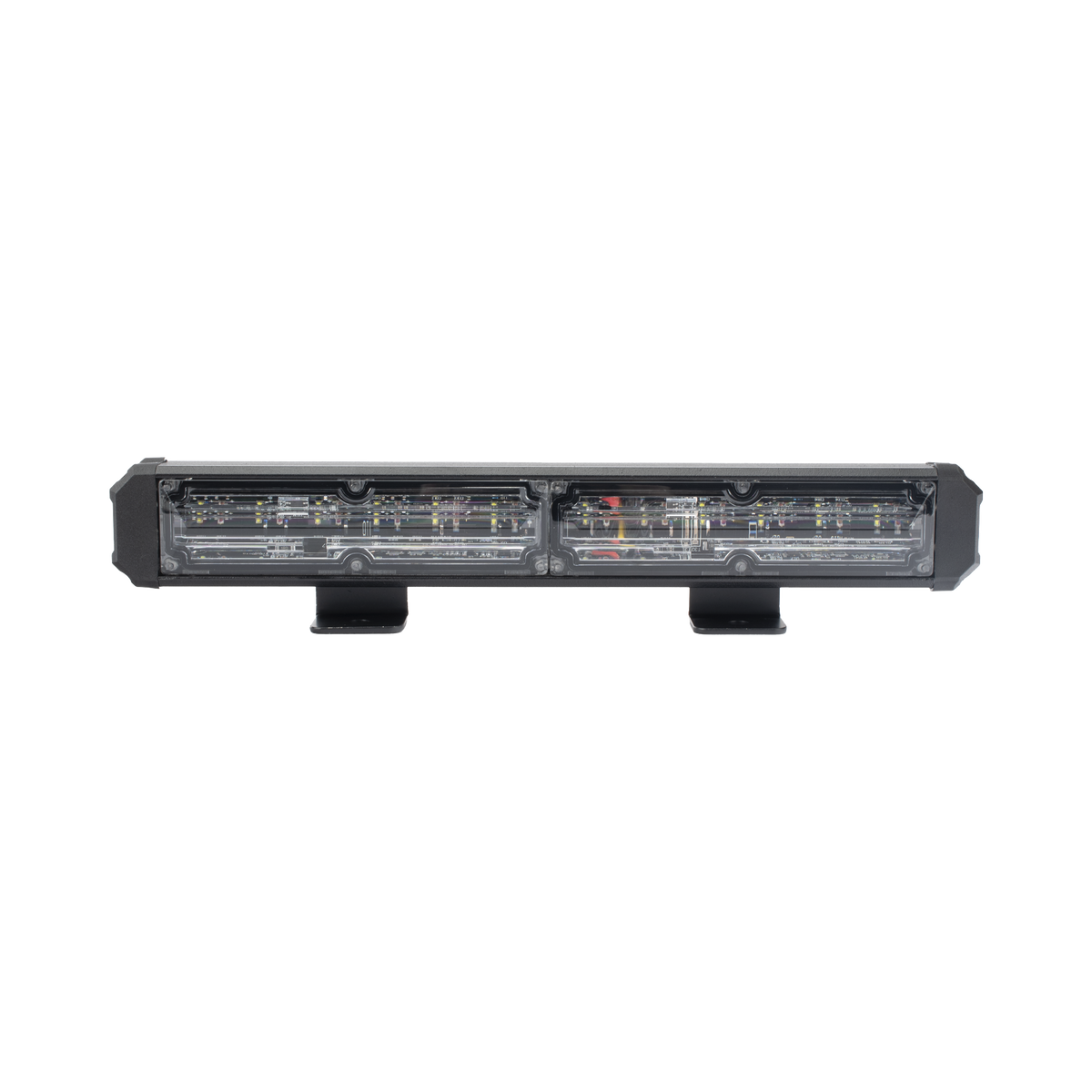 Barra de Luz de Advertencia, 2 Módulos de 6 LED, 11 Pulgadas Rojo/Claro