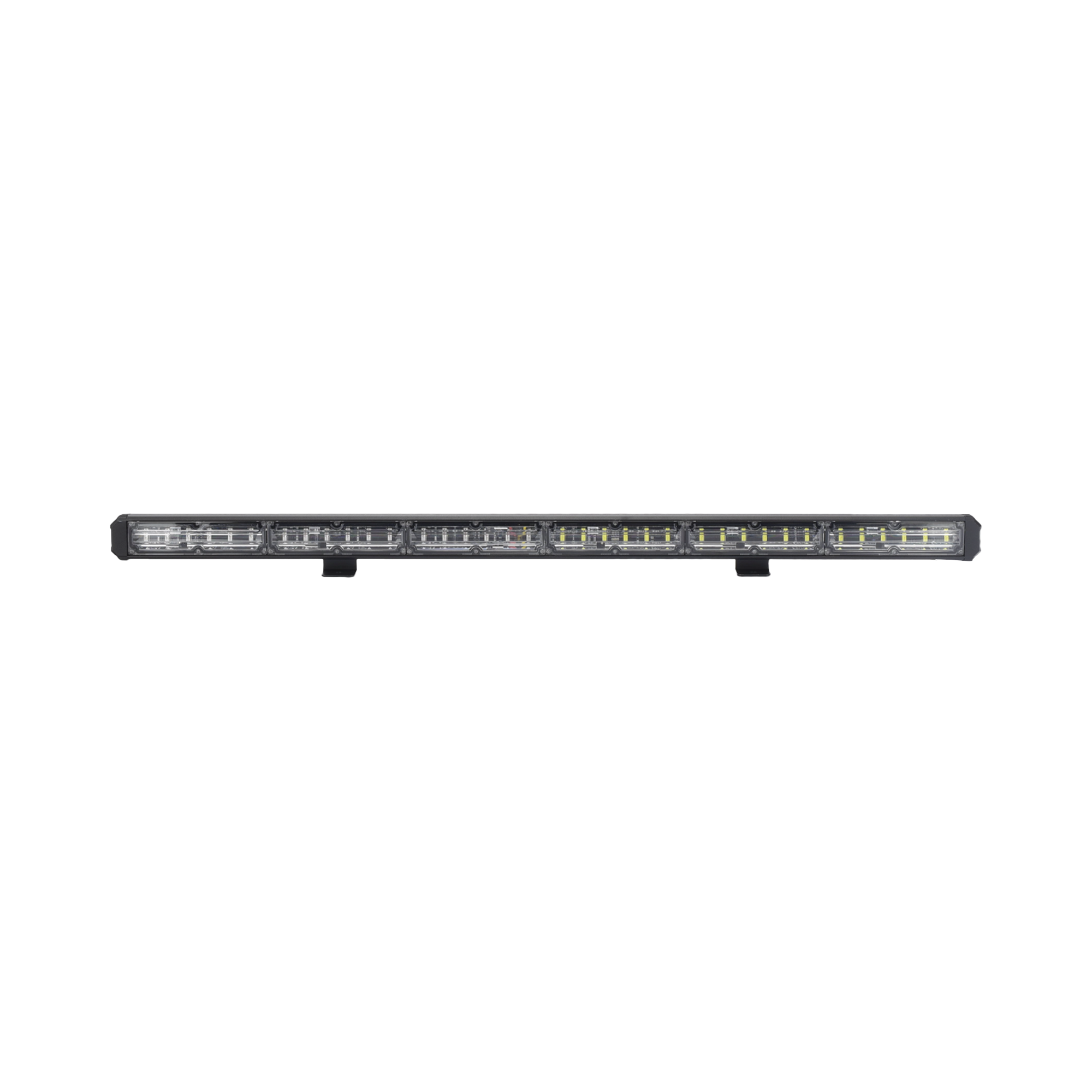 Barra de luz de advertencia de 6 Módulos de 6 LED, 30 Pulgadas, Ámbar/Claro