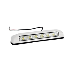 Luz de Escena, 6 LED, IP67, con bisel color blanco, Ideal para Ambulancias y Vehiculos de trabajo