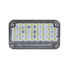Luz de Advertencia de 7X4", Color Claro, Con Luz de Trabajo, Ideal para Ambulancias