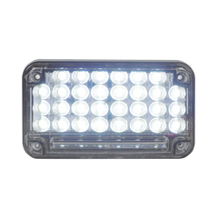 Luz de Advertencia de 7X4", Color Claro, Con Luz de Trabajo, Ideal para Ambulancias