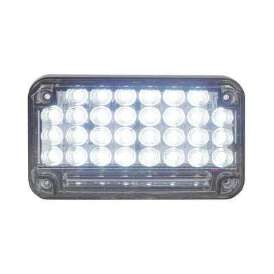 Luz de Advertencia de 7X4", Color Claro, Con Luz de Trabajo, Ideal para Ambulancias