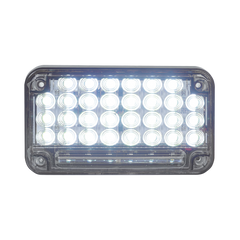 Luz de Advertencia de 7X4", Color Claro, Con Luz de Trabajo, Ideal para Ambulancias