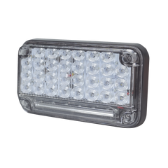 Luz de Advertencia de 7X4", Color Claro, Con Luz de Trabajo, Ideal para Ambulancias