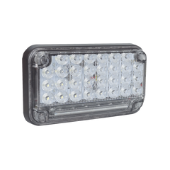 Luz de Advertencia de 7X4", Color Claro, Con Luz de Trabajo, Ideal para Ambulancias