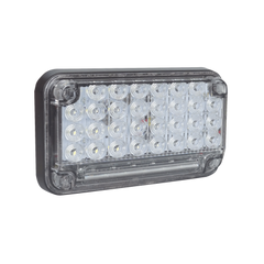 Luz de Advertencia de 7X4", Color Claro, Con Luz de Trabajo, Ideal para Ambulancias